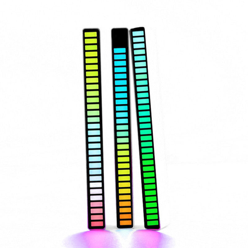 1Pcs 32Colorful Lamp Beads Rhythm Light 5V LED Music Rhythm Sound Control Atmosphere Light Car Atmosphere Light USB Night Light - KELE SHOP