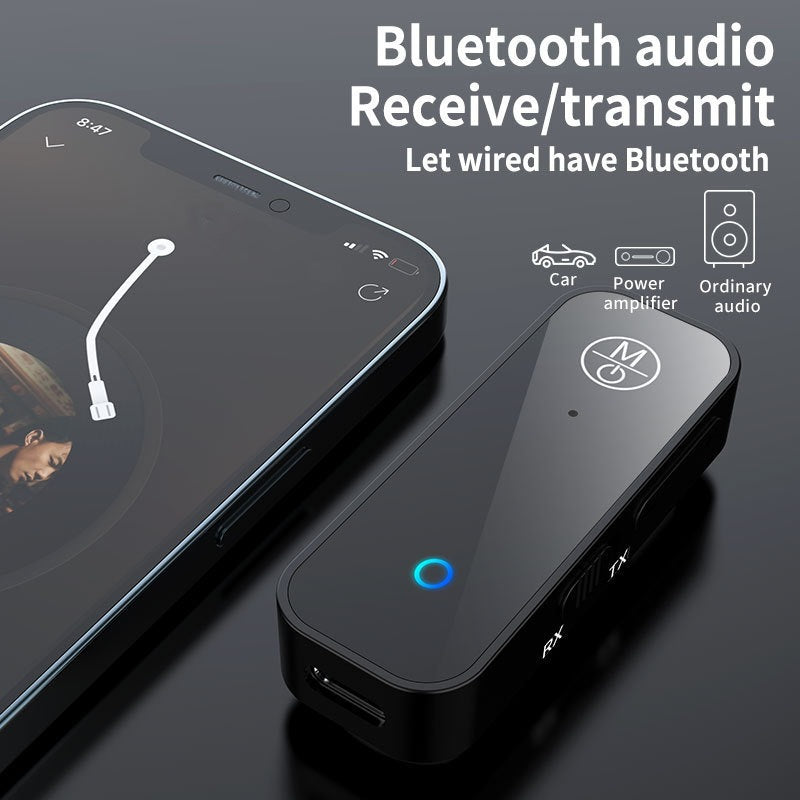 Adaptación de audio b28 bluetooth en dos en uno actualización del receptor de audio Bluetooth para vehículos de 3,5 mm - KELE SHOP