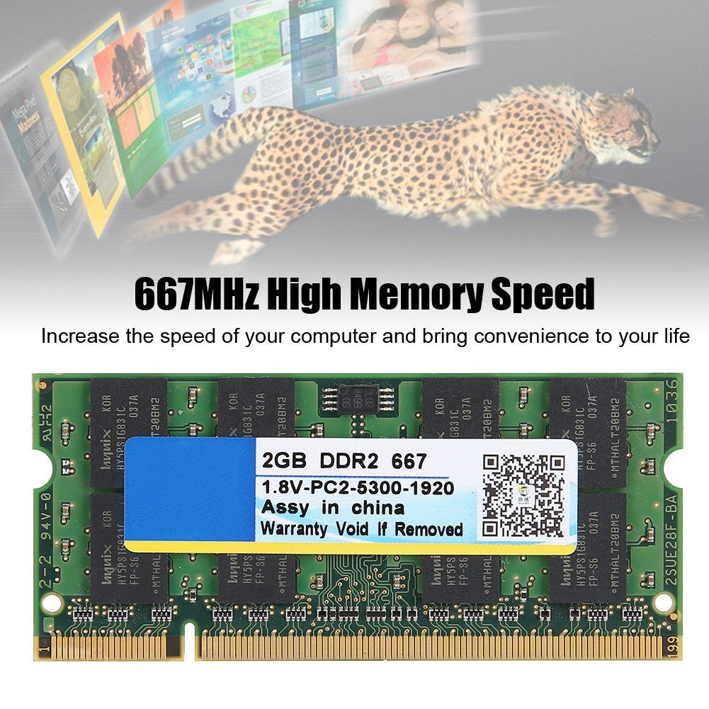 xiede DDR2 667MHz 2GB 200Pin for Laptop Motherboard Memory RAM for intel / AMD - KELE SHOP