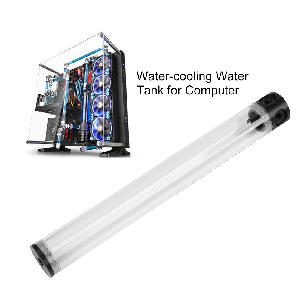 50mm Diameter G1/4 Thread DIY Extra Long Cylinder Water cooled Tank for Computer Cooling 400mm - KELE SHOP