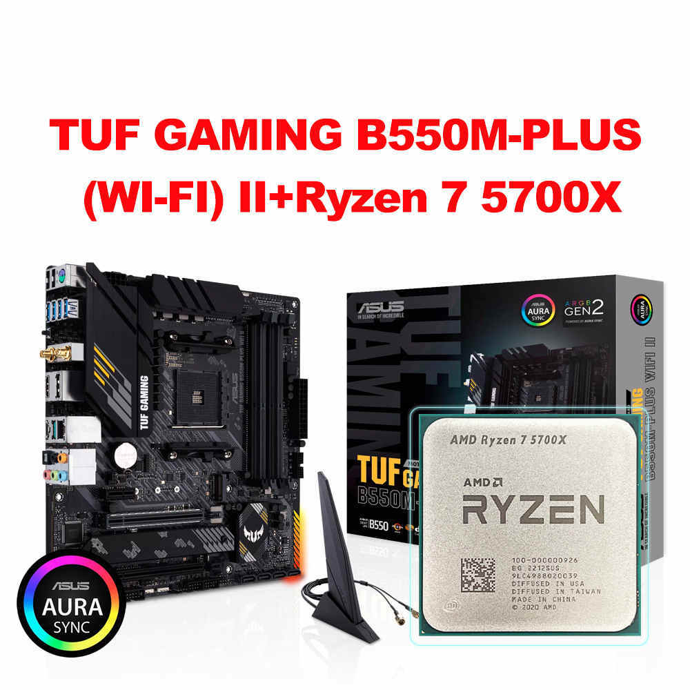 5700X TUF B550M PLUS WIFI II Motherboard AM4 CPU Processor - KELE SHOP