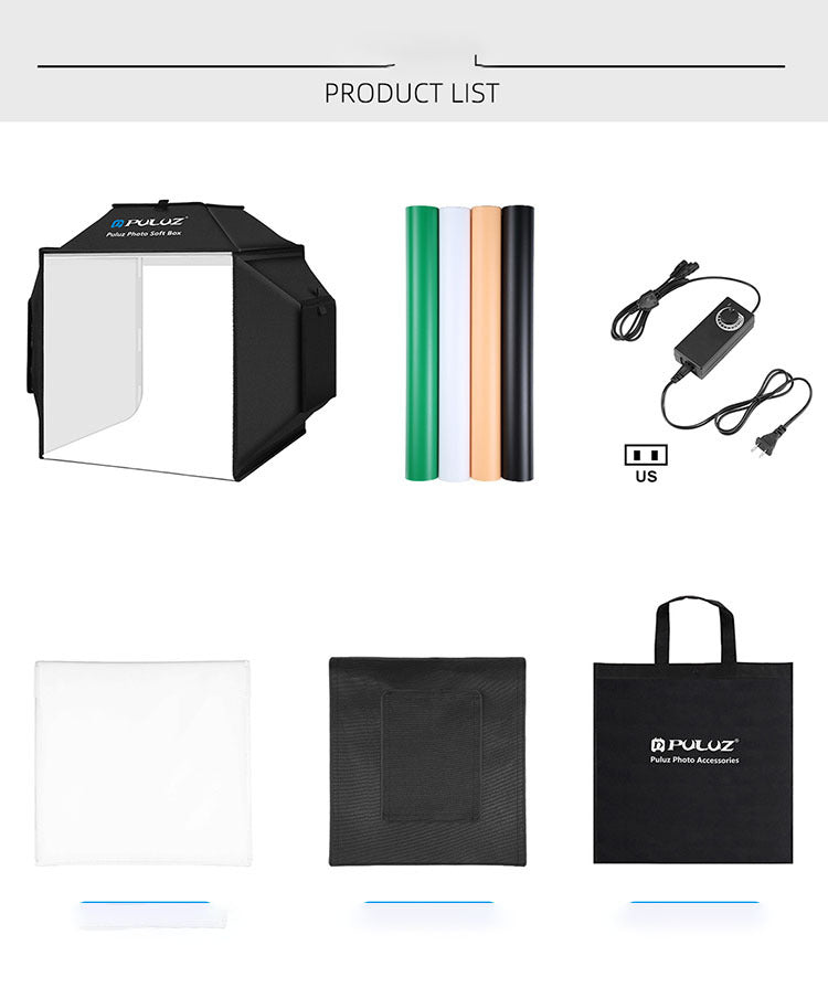40cm Small Studio LED Folding Product Photo Light Box Simple Shooting Light - KELE SHOP