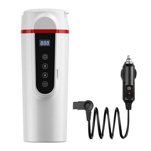12V/24V 70W-100W Car Heating Cup 420ml Car Heated Smart Mug With Temperature Control Cigarette Lighter Car Kettle Water Heater - KELE SHOP