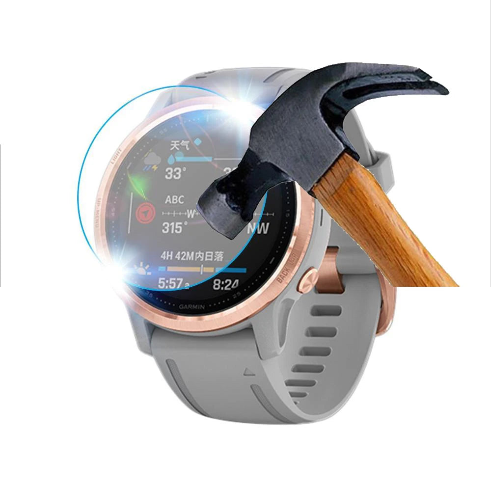 3pcs Ultra Clear Tempered Glass Premium Screen For Garmin Fenix 6X 6S 6 Pro 5 5S Protector Films Fenix 6X Pro Solar SmartWatches