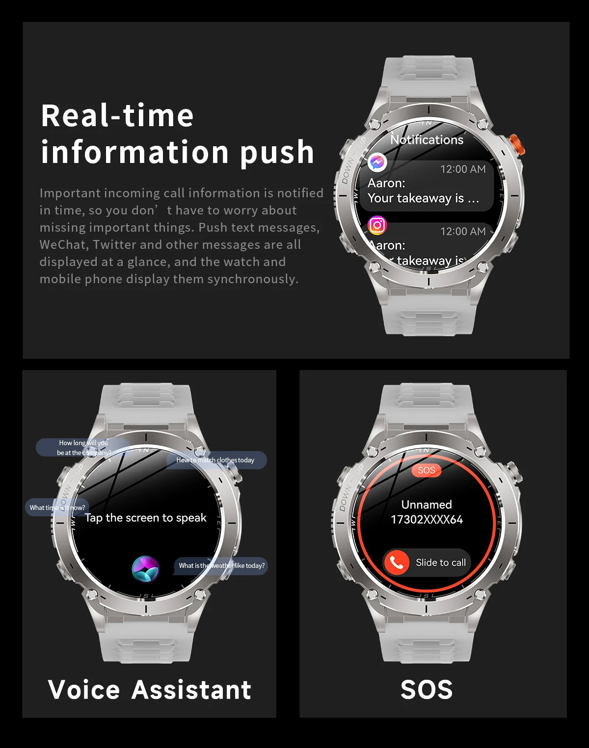 2025 New for Xiaomi GPS + Galileo Built-in Dual-band GNSS Smart Watch Compass 10ATM Waterproof Swim Fitness Tracker Smartwatches