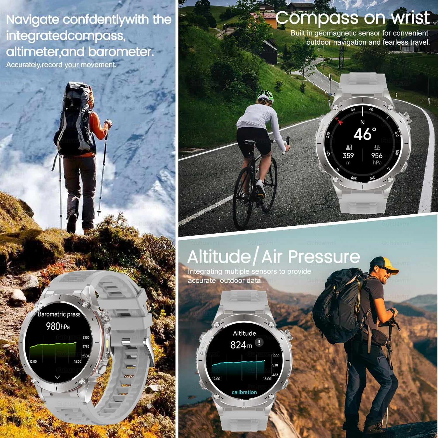 2025 New for Xiaomi GPS + Galileo Built-in Dual-band GNSS Smart Watch Compass 10ATM Waterproof Swim Fitness Tracker Smartwatches