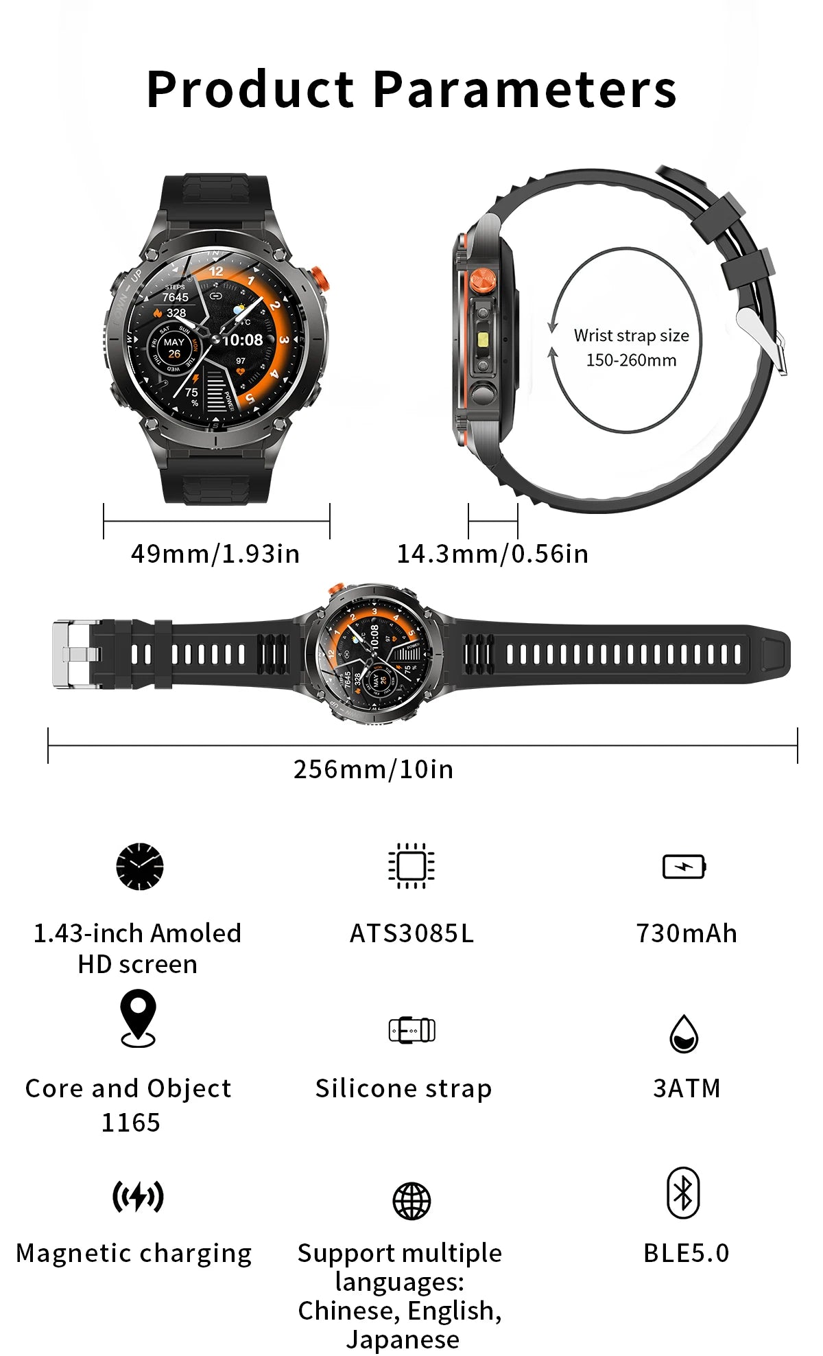 2025 New for Xiaomi GPS + Galileo Built-in Dual-band GNSS Smart Watch Compass 10ATM Waterproof Swim Fitness Tracker Smartwatches