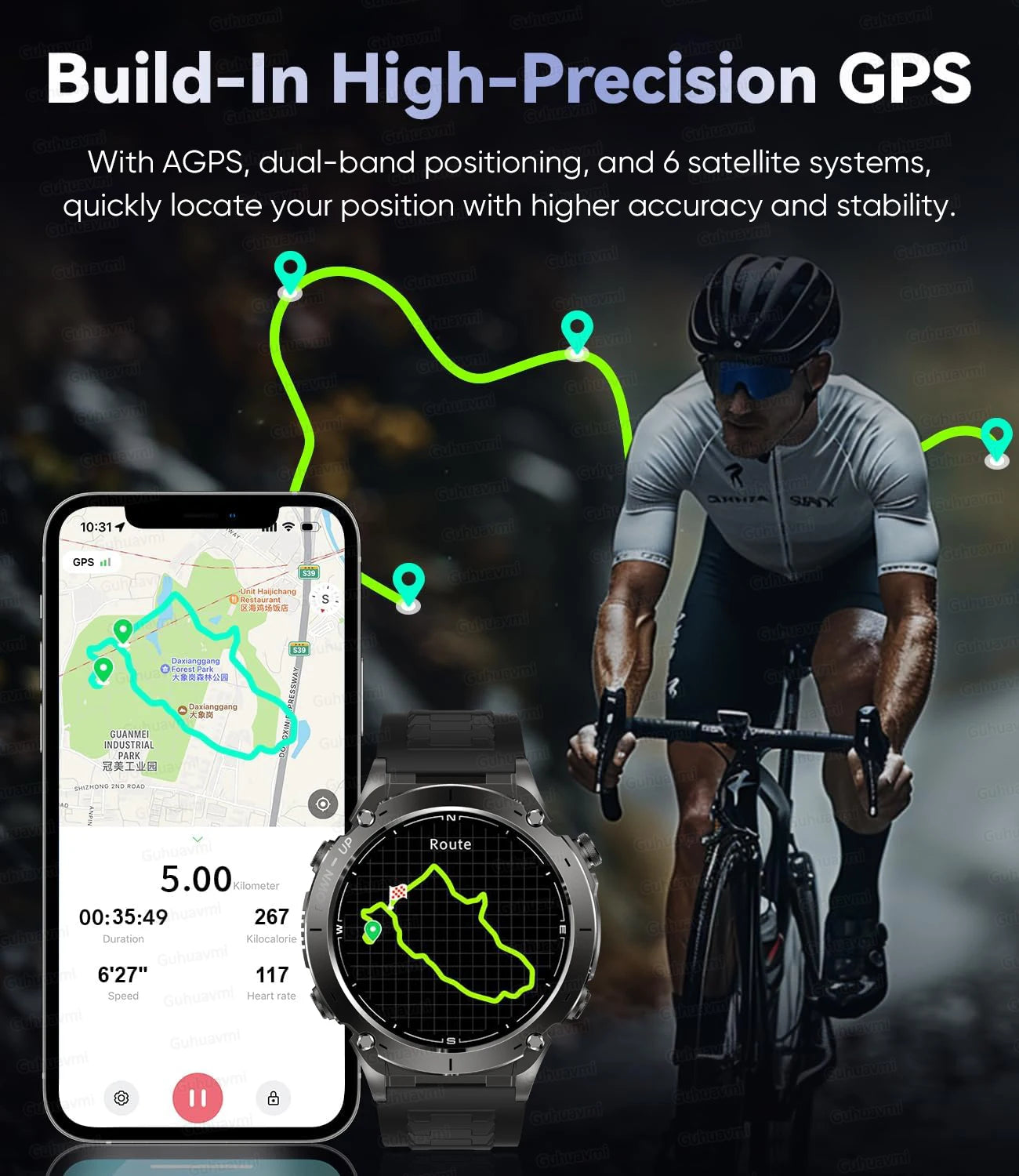 2025 New for Xiaomi GPS + Galileo Built-in Dual-band GNSS Smart Watch Compass 10ATM Waterproof Swim Fitness Tracker Smartwatches