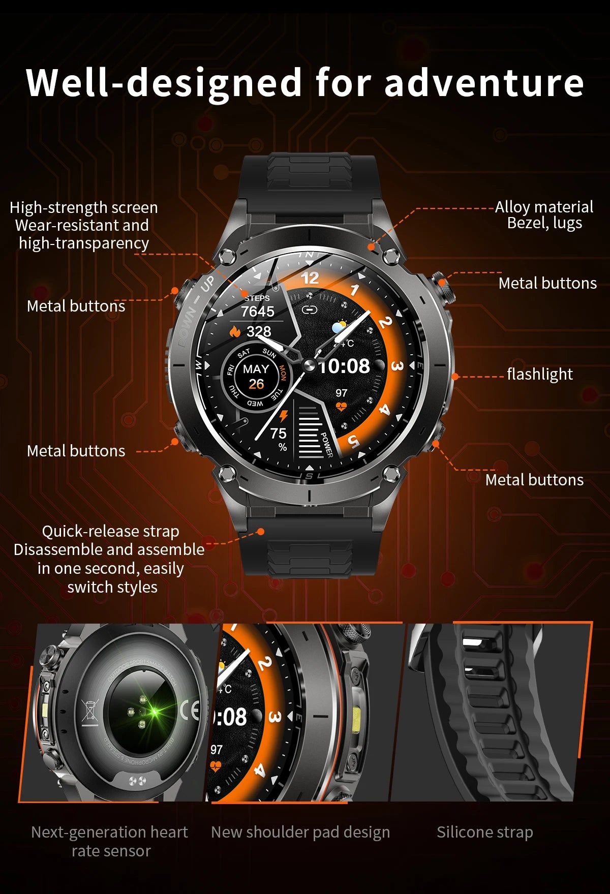 2025 New for Xiaomi GPS + Galileo Built-in Dual-band GNSS Smart Watch Compass 10ATM Waterproof Swim Fitness Tracker Smartwatches