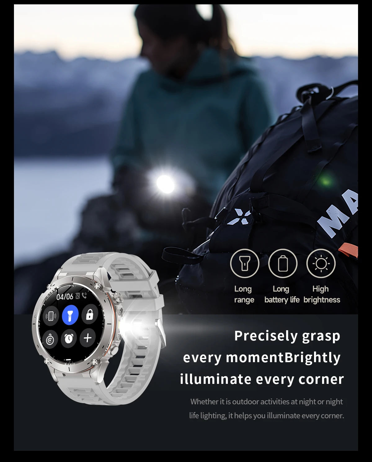 2025 New for Xiaomi GPS + Galileo Built-in Dual-band GNSS Smart Watch Compass 10ATM Waterproof Swim Fitness Tracker Smartwatches