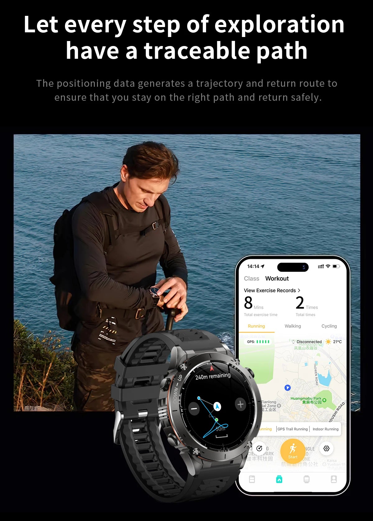 2025 New for Xiaomi GPS + Galileo Built-in Dual-band GNSS Smart Watch Compass 10ATM Waterproof Swim Fitness Tracker Smartwatches