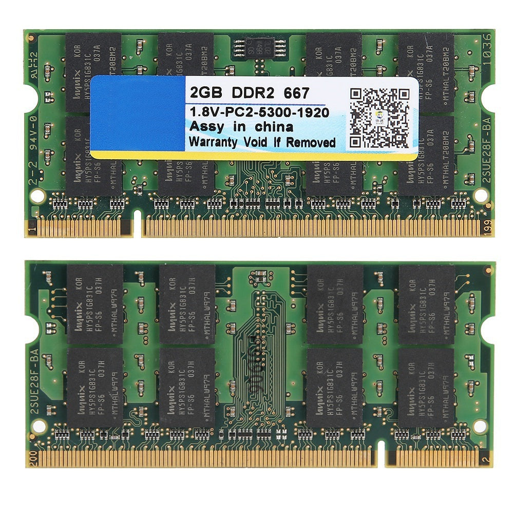 xiede DDR2 667MHz 2GB 200Pin for Laptop Motherboard Memory RAM for intel / AMD - KELE SHOP