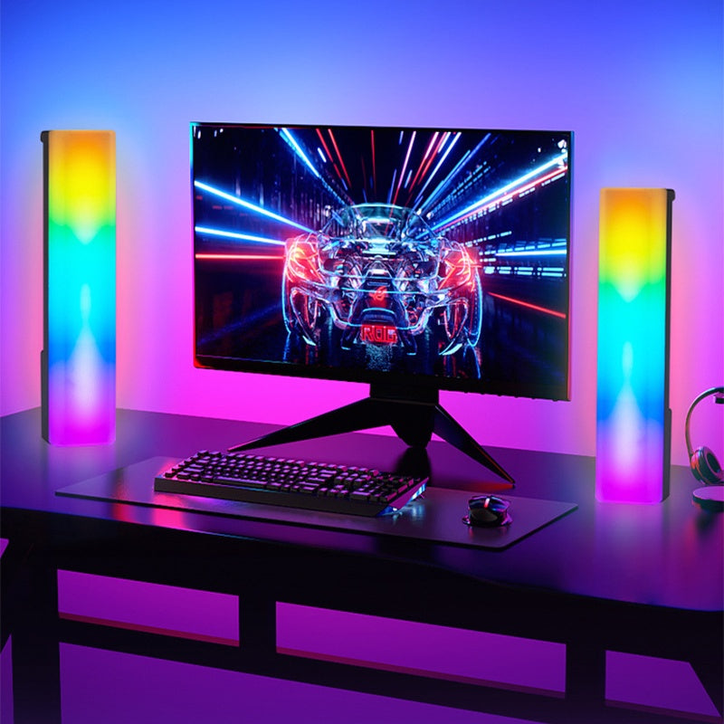 3D RGB Light Pick-up Table Top Ambiance Lamp Colorful Music Voice-activated Rhythm Light Home Decor For PC Game For Holiday Gifts - KELE SHOP